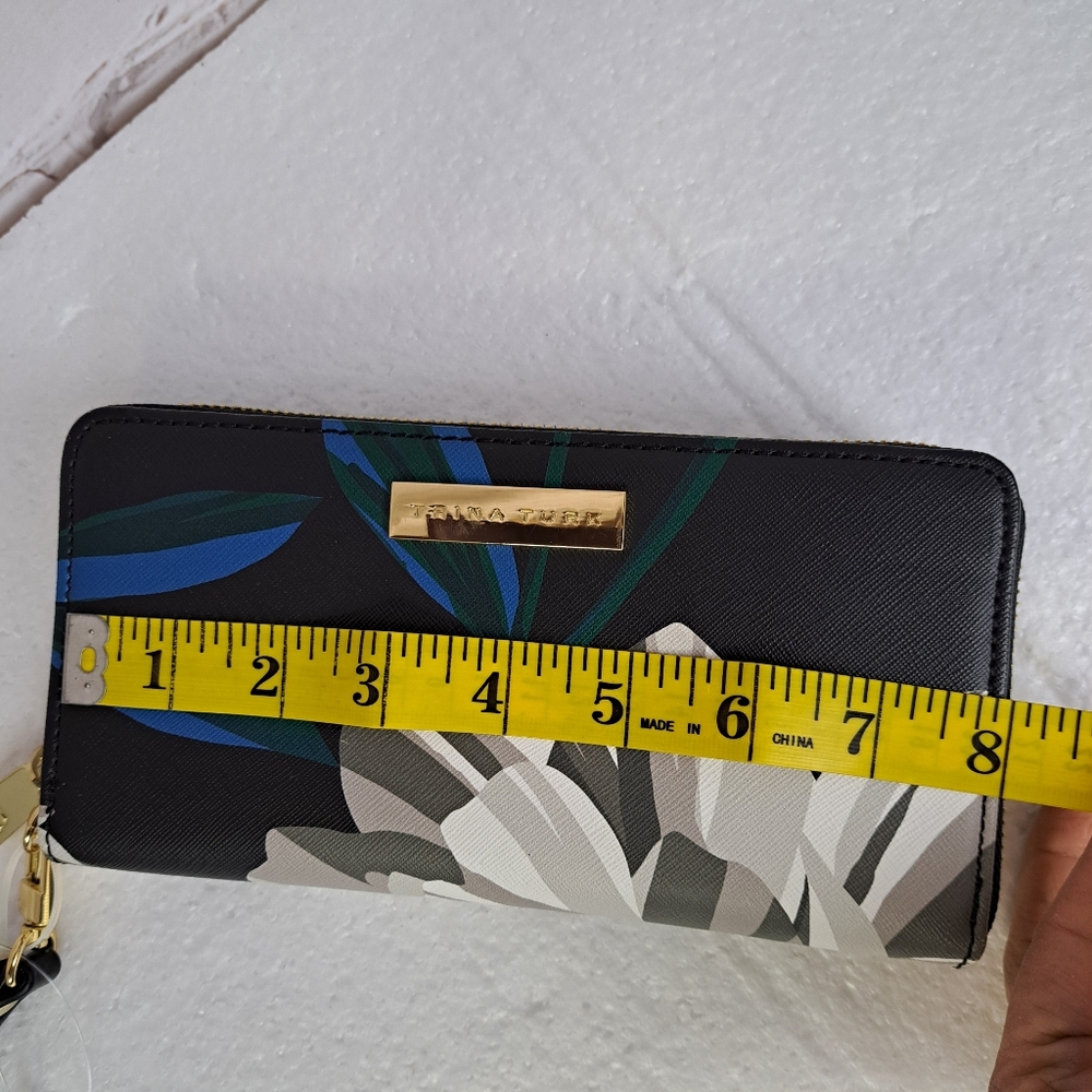 Trina Turk Floral‎ Wristlet Wallet, Zip-Around Continental Wallet - Picture 8 of 9